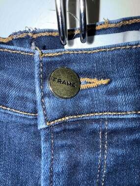 FRAME Le Skinny de Jeanne Jeans Womens 28 Augusta Dark Wash Skinny Made USA
